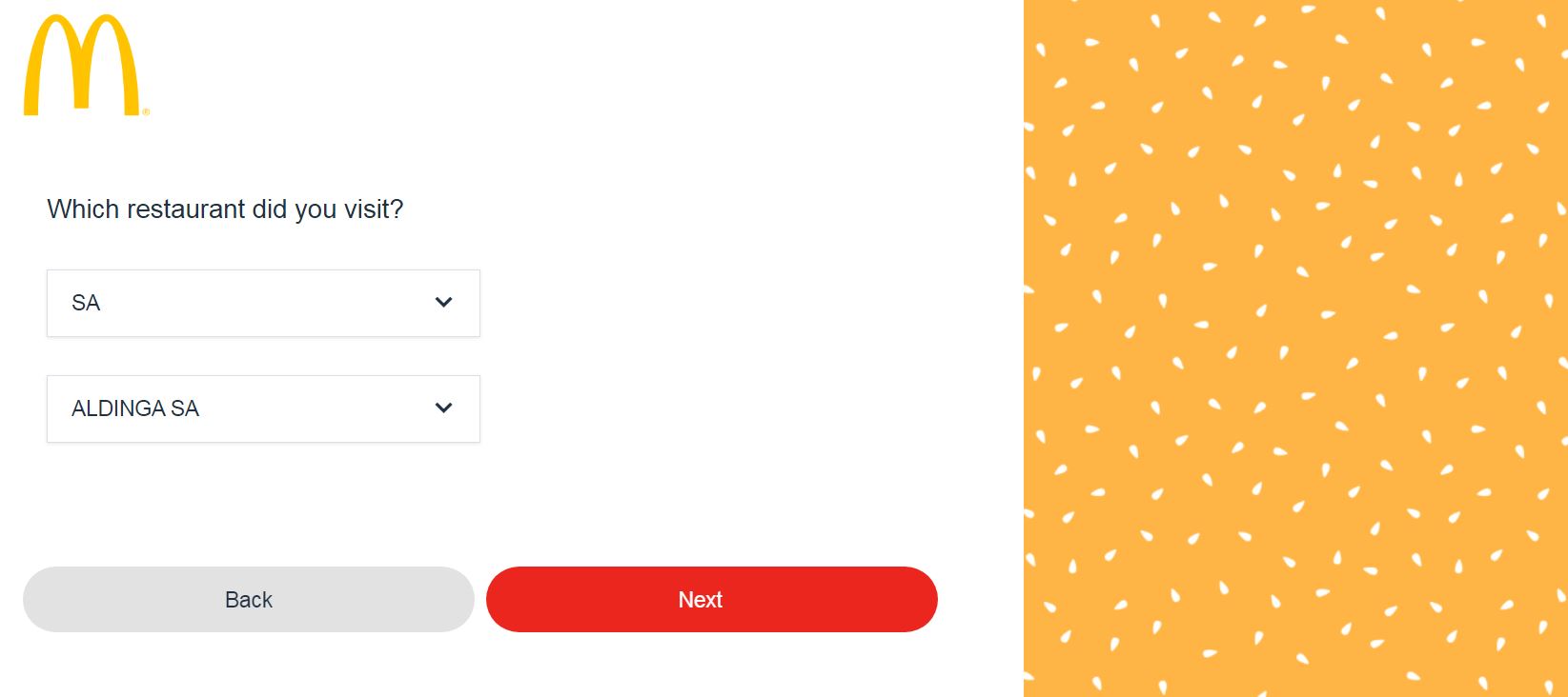 McDonald’s Feedback Survey