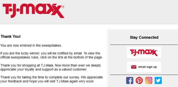 www.tjmaxxfeedback.com español Survey