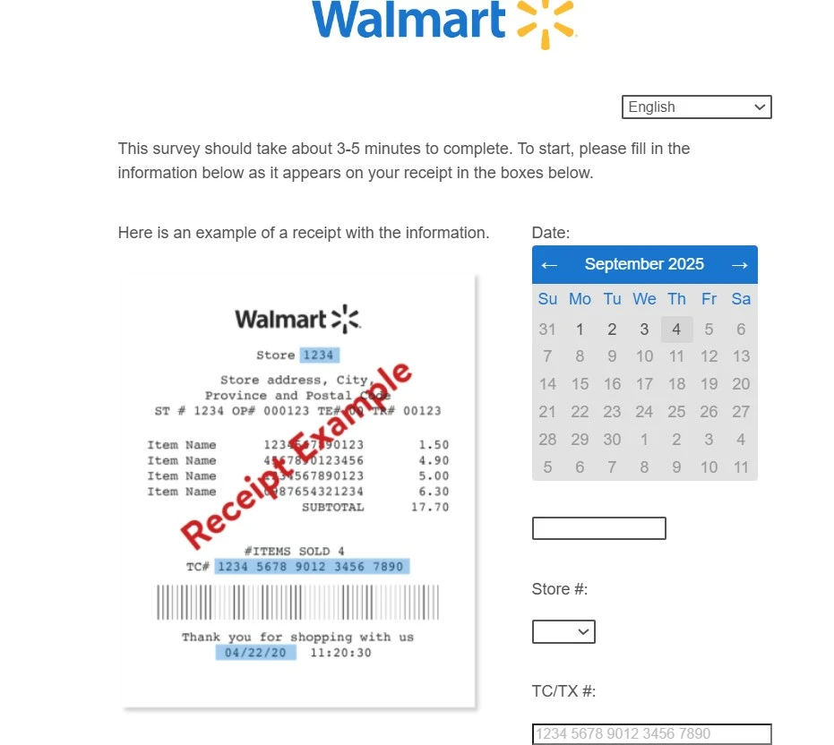 walmart survey canada